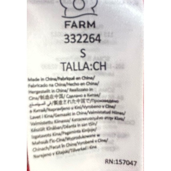 FARM Rio Anthropologie Summer Fruit Satin Maxi Slip Dress Floral Viscose Small - Picture 12 of 14